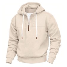 Mens Hoodie Workout Top Casual Hooded Coat Hip Hop Sweatshirt
