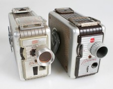 ART-DECO MOVIE CAMERA LOT OF 2. AS IS FOR DISPLAY.
