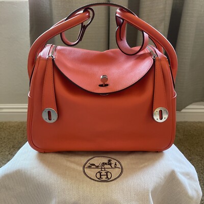 Hermes Lindy Bag Evercolor 26 Orange Poppy