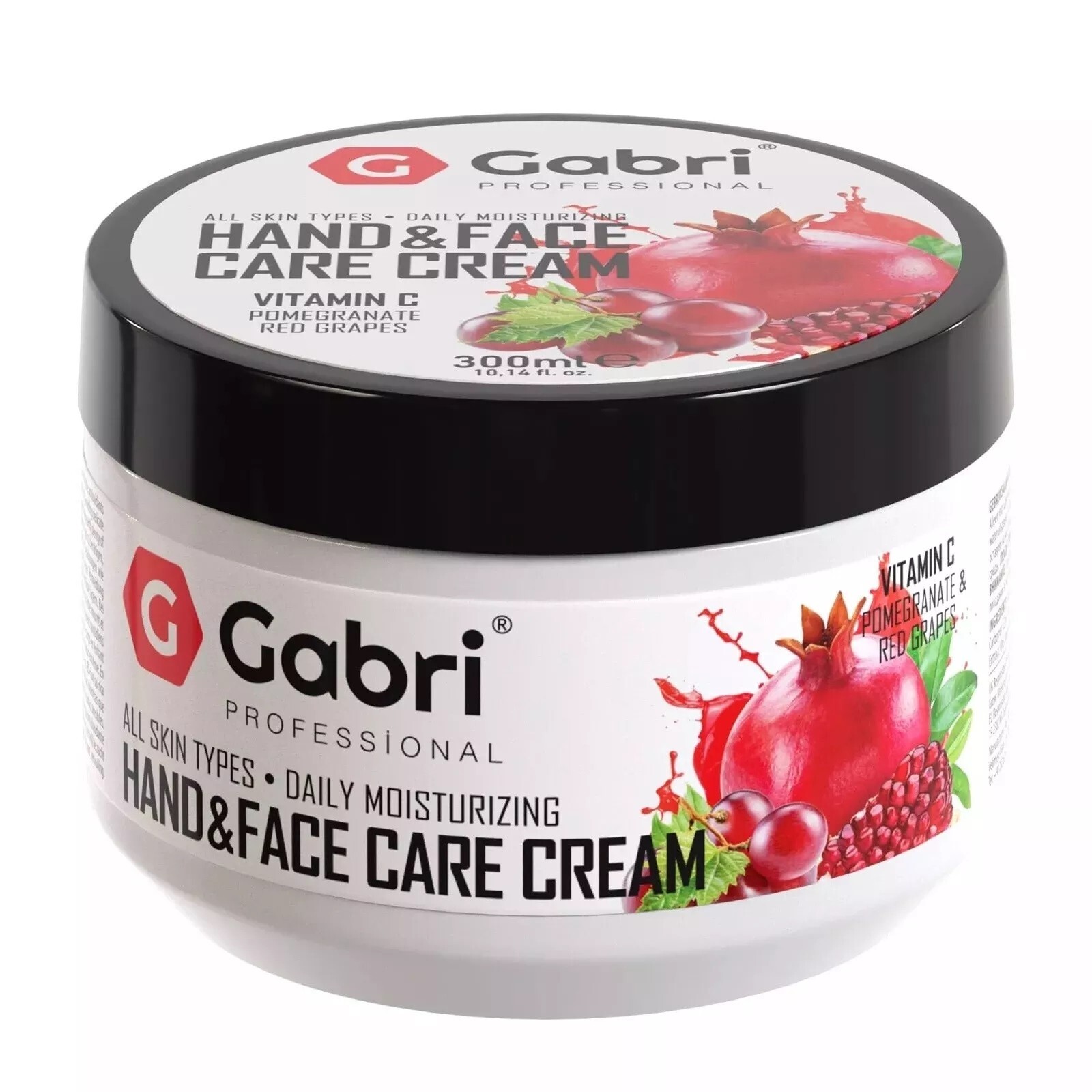 Gabri Professional Hand & Face Moisturising Cream Pomegranate & Grapes Vitamin C