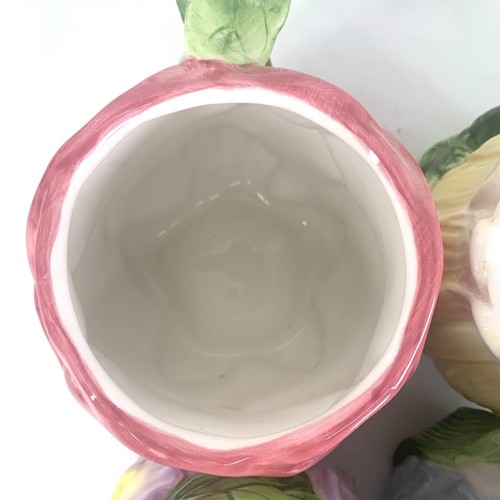Vintage Sakura Colors of Spring Mugs Flower Set Ceramic Blue Pink Purple Yellow - Picture 14 of 20