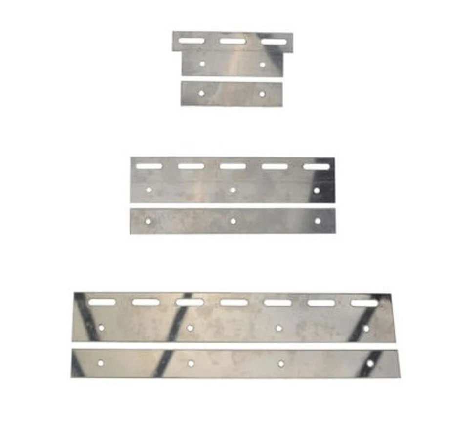 Stainless Steel Plate set for PVC Curtain Strips PACK of 10[200mm]
