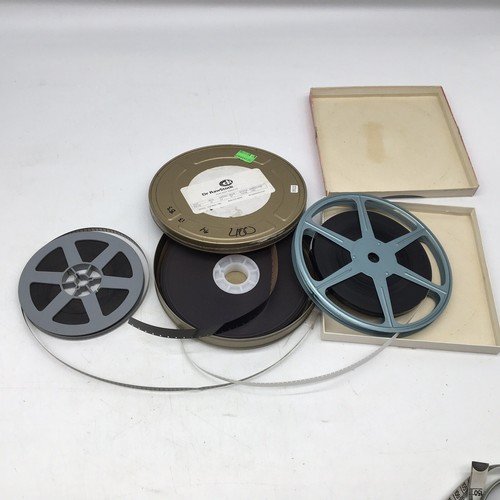 Menge 3 Vintage 8mm und 16mm unbekannte Film Filmrollen