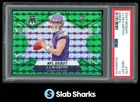 2024 PANINI MOSAIC #275 J.J. MCCARTHY GREEN PRIZM RC NFL DEBUT ROOKIE PSA 10