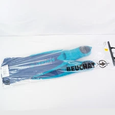 Beuchat Mundial One Freediving Long Fins In Blue 24in - Size 45-46/11-12