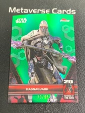 2025 Topps Finest Star Wars 20th Revenge Of The Sith Green Magnaguard 73/99