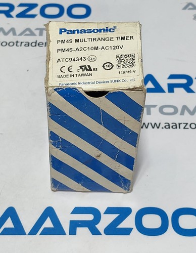 NEU Panasonic PM4S MULTIRANGE TIMER PM4S-A2C10M-AC120V 5A 250V KONTAKT - Bild 6 von 7