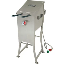 Bayou Classic 4 Gal. Stainless Steel Outdoor Fryer with Stand 700-701 Bayou