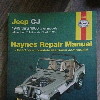 Haynes Jeep CJ Repair Manual 1949-1986 All Models Shop Service Guide