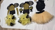 3 Pairs Dansco Balera Dance Black Yellow Stripes Wing Halloween Costume USA