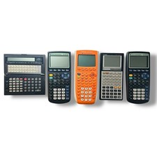 Lot of 5 Texas Instruments Calculators Ti 84 ...