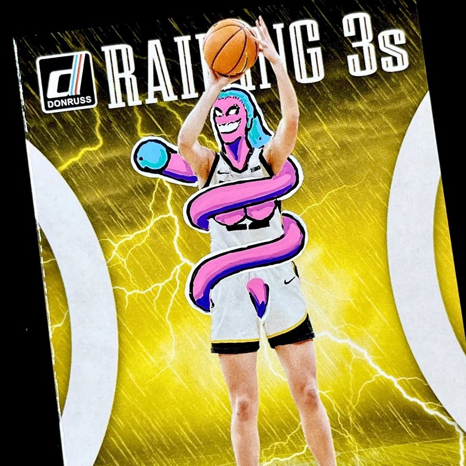 1/1 CAITLIN CLARK RC 🔥 RAINING 3S ROOKIE SSP 🔥 NUEVO PENINI: UNO DE UNO ARTE Foto 4 de 4
