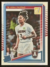 Te-Hina Paopao 2025 Panini WNBA Donruss Rated Rookie Silver Holo #91 (RC)