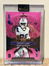 Wild card serial numbered CeeDee Lamb 1/2 5 Card Draw Black Tie 2026 Football