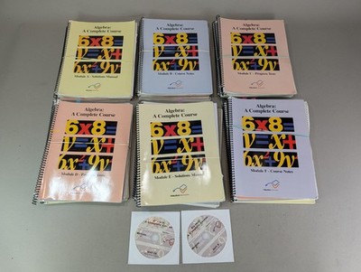 VideoText Interactive Algebra: A Complete Course Modules A-F with DVDs