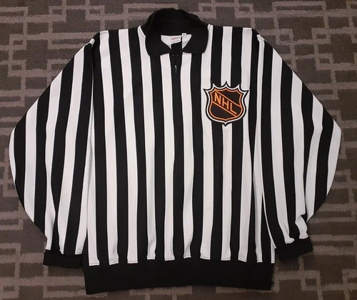Game-Worn Used NHL Referee Linesman Jersey #42 Ray Scapinello Signed CCM SZ 52