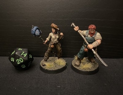Dungeons And Dragons Fischer bemalt Galaad Miniaturen Korsaren Piraten
