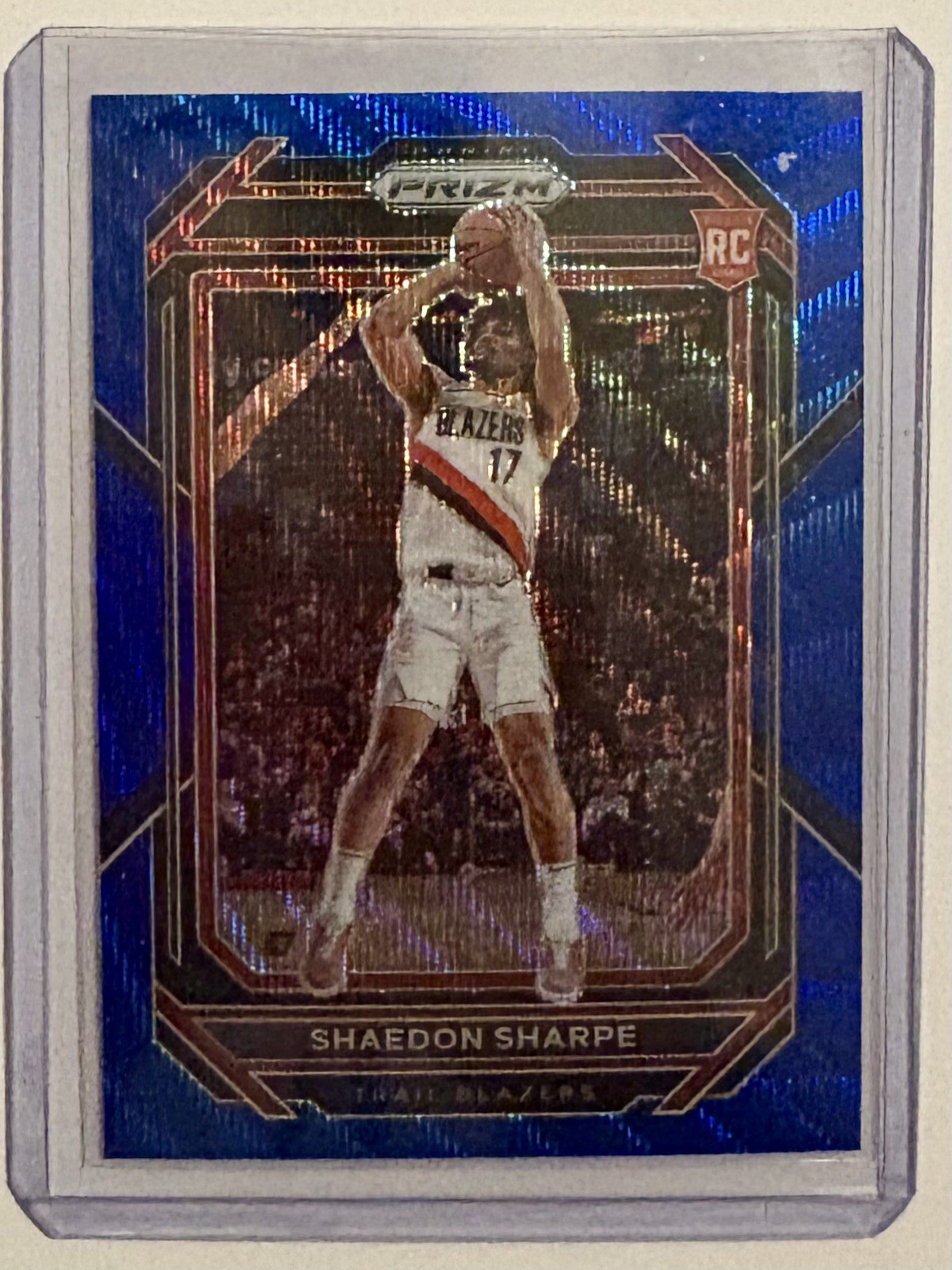 2022-23 Panini Prizm - Shaedon Sharpe #250 Blue Wave Prizm (RC) Flawless 