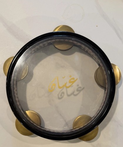 Professional 25cm Ghassan Oriental Percussion Riq Riqq Tambourine Brass Jingles