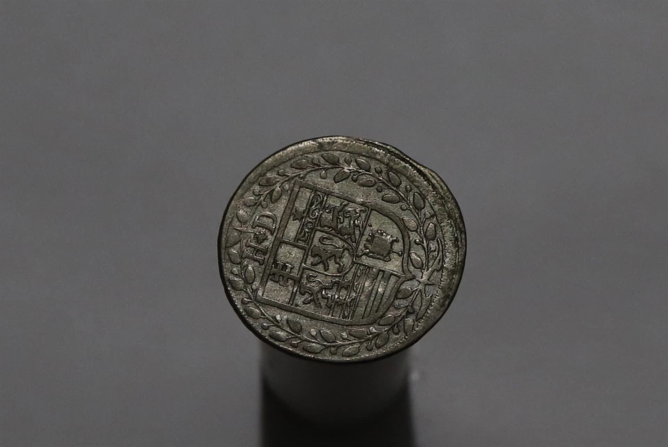 🧭 🇩🇪 GERMANY HESSE-DARMSTADT 2 ALBUS 1694 SILVER SHARP DETAILS B86 HH39 - Image 2 of 4