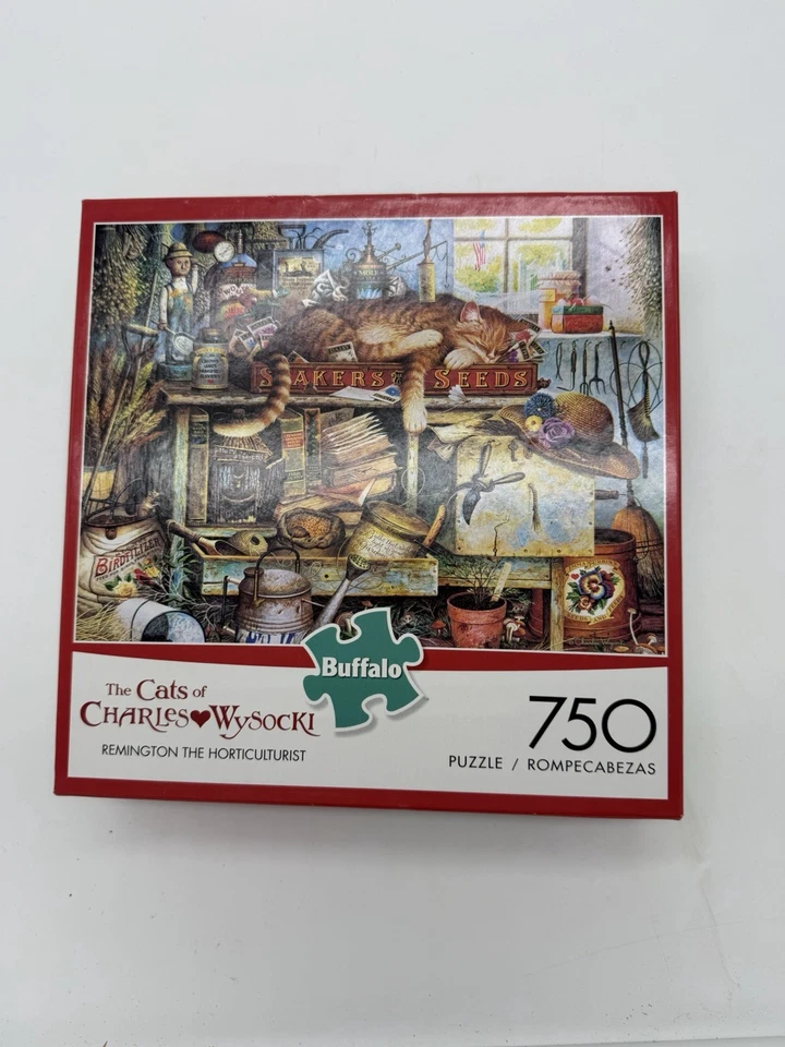 Buffalo Games The Cats of Charles Wyoscki Frederick The Literate 750 piezas Foto 4 de 4