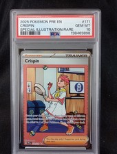 2025 POKEMON PRE EN-PRISMATIC EVOLUTIONS #171 CRISPIN PSA 10 on eBay