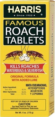 Harris MEGA BOX Famous Roach Killer Tablets  | 6 OZ, 145 Tablets | EPA Approved