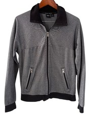 HUGO BOSS Mens Tracksuit Top Jacket Small Grey Colourblock Cotton
