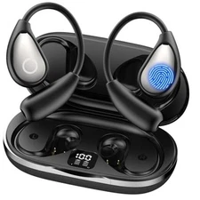 AI Translation Earbuds Real Time, 144 Language Translator Earbuds OWS 3 Black