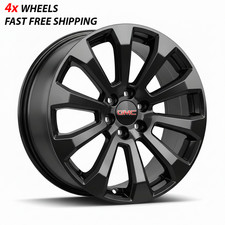 22 Gmc Sierra Yukon Wheels 6x139.7 Denali 1500 Gloss Black Set Of 4 Rims 22x9