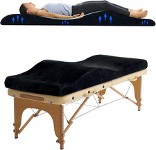 Ergonomic Curved Lash Bed Topper High Density Memory Foam Massage Table Pad with