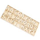 1 Satz Holz Englisch Buchstaben DIY Early Education Letters Holzhackschnitzel