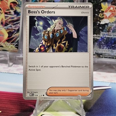 Boss's Orders 114/132 Non-Holo Mega Evolution Pokemon TCG NM/M
