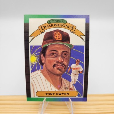 89 Donruss #6 Tony Gwynn Diamond Kings *ERROR PURPLE SPOT ON NECK* Grade Worthy