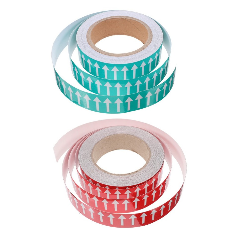 Guide Arrows Sticker Reusable Adhesive Arrow Stickers for Pipe Direction Flow Clear Visual ...