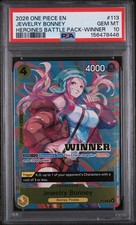2026 One Piece Heroines Battle Pack Winner Foil P-113 Jewelry Bonney Psa 10 2026 One Piece Heroines Battle Pack Winner Foil P-113 Jewelry Bonney Psa 10