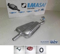Imasaf ESD Auspuff Endtopf+Anbauteile für Ford Escort VII 1.8 16V+Xr3I+Carbiolet