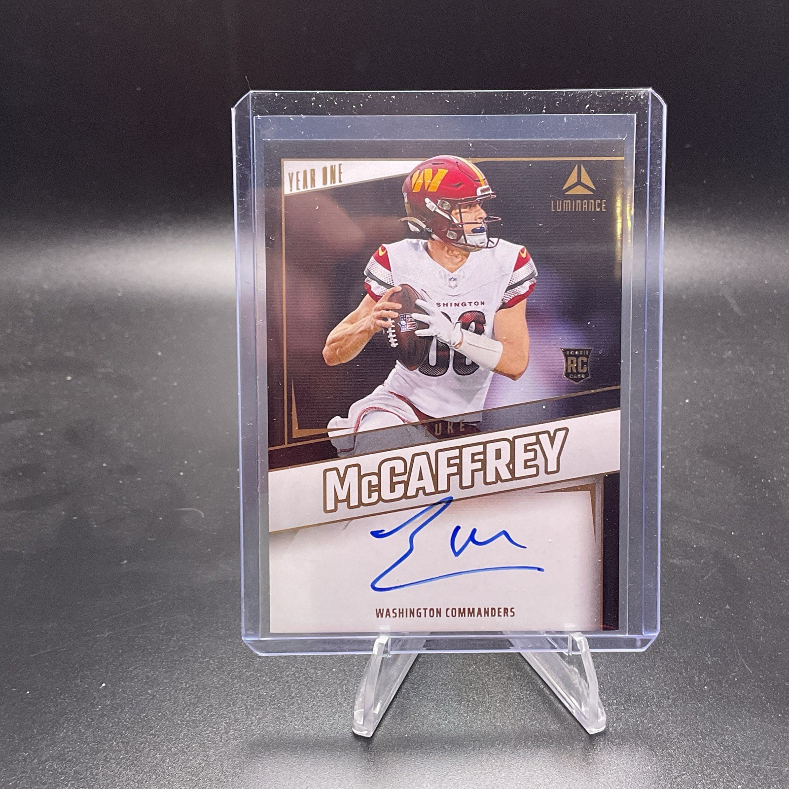 2024 Panini Luminance Year One Signatures RPS Luke McCaffrey #YOS-LMY