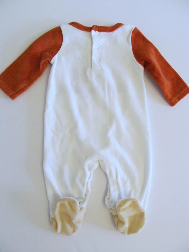 Traje de pavo primer acción de gracias para bebé niño 3 meses Mono con patas de terciopelo suave Foto 4 de 4