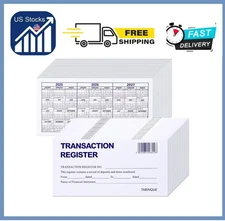 24 PCS Check Registers for Personal Checkbook, Easy to Read Checkbook Register