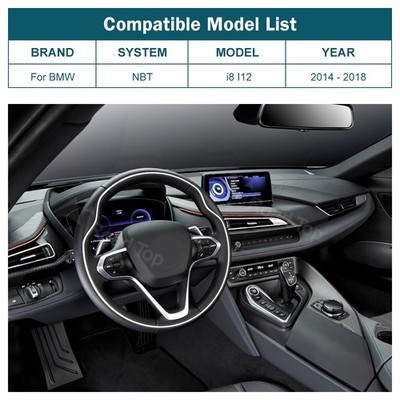 Für BMW i8 I12 2014-2018 NBT Interface Wireless CarPlay Android Auto navi Modul/