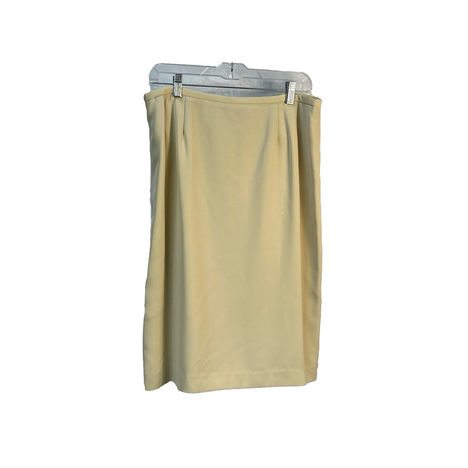 VTG Bigio Skirt Size 14 Beige Career Business Formal Classic