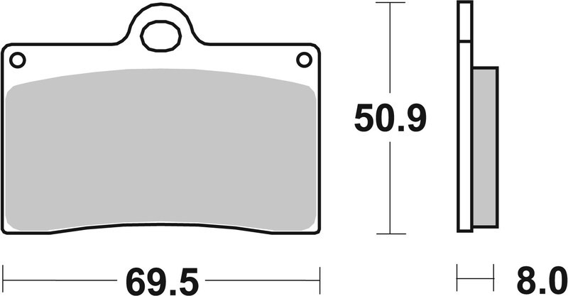 Plaquettes de frein avant Brembo 07BB15SA moto route métal fritté sinter