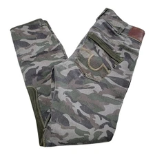 Goode Rider Jean Rider Knee sz 30R  Patch Breeches Camo Denim 14800 