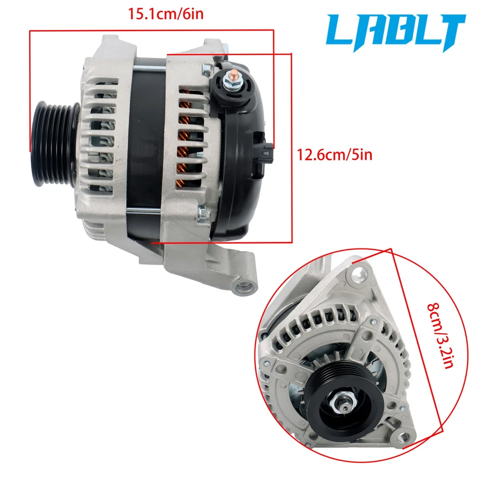 Alternador 160A 11240N para Jeep Grand Cherokee Liberty Dodge Ram 1500 3,7 L 4,7 L Foto 4 de 4