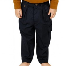 Class Club Boys Khaki School Uniform Pants 4R Classic Fit Gold Button Pleated