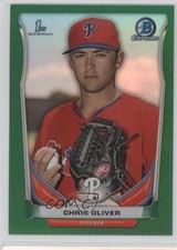 2014 Bowman Draft Chrome Green Refractor 66/150 Chris Oliver #CDP106 z6b