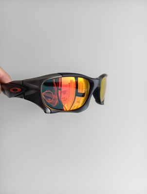 Vintage Y2K Oakley Pit Boss 2 Sunglasses OO9137 Gorpcore Red Lens