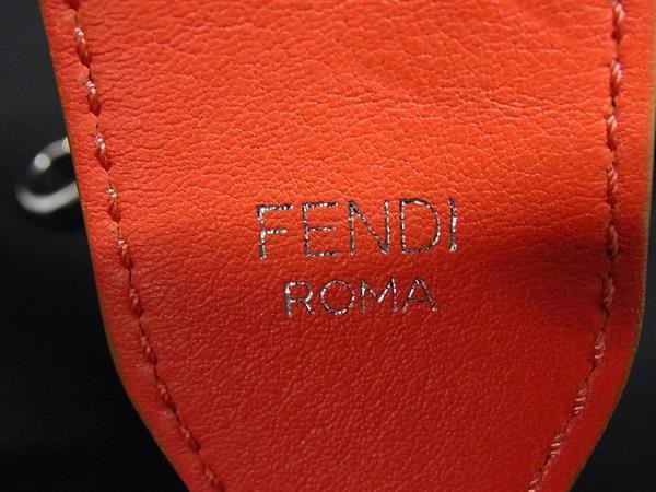 FENDI Python Strap Bag Brown Leather Used Excelle… - image 4