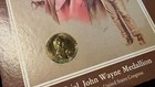 JOHN WAYNE COMMEMORATIVE MEDALS - 1 ELECTROPLATED IN 24 KARAT GOLD — photo 4